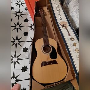 Acoustic Guitar with Natural Finish